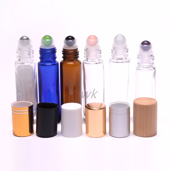 유리 롤러 볼과 스크류 캡이 포함된 병에 담긴 10 Ml 앰버 에센셜 오일 유리 롤 10% 할인